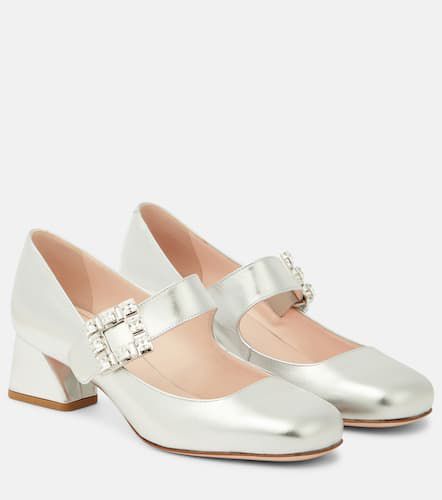 TrÃ¨s Vivier metallic leather Mary Jane pumps - Roger Vivier - Modalova