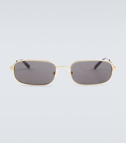 Gucci Logo rectangular sunglasses - Gucci - Modalova