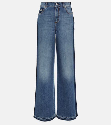 High-rise wide-leg jeans - Alexander McQueen - Modalova