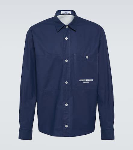 Marina striped cotton overshirt - Stone Island - Modalova