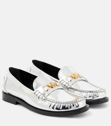 Medusa '95 metallic leather loafers - Versace - Modalova