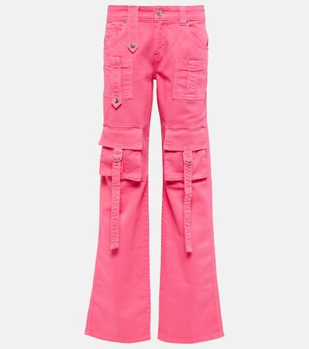 Low-rise denim cargo pants - Blumarine - Modalova