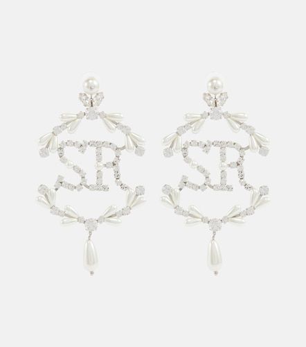 Orecchini con cristalli e perle bijoux - Simone Rocha - Modalova