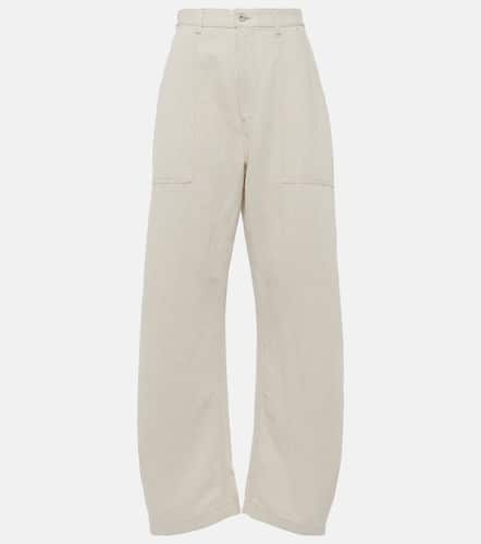 Balloon cotton and linen wide-leg pants - Loewe - Modalova