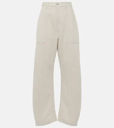 Balloon cotton and linen wide-leg pants - Loewe - Modalova