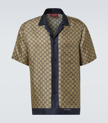 Gucci Camicia GG in seta con stampa - Gucci - Modalova