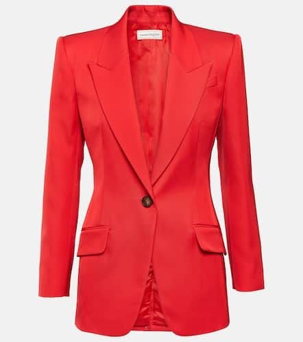 Single-breasted twill blazer - Alexander McQueen - Modalova