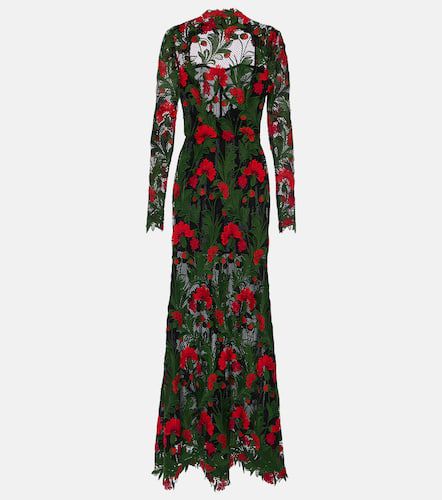 Vestido de fiesta de guipur floral - Oscar de la Renta - Modalova