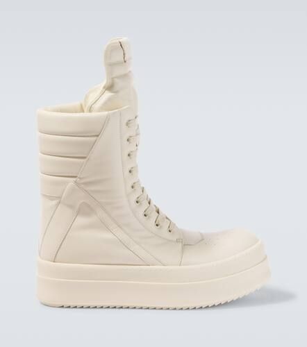 Mega Geobasket leather high-top sneakers - Rick Owens - Modalova