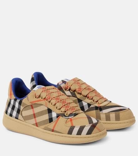 Check canvas sneakers - Burberry - Modalova