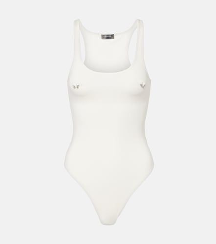 Mugler Body de algodón adornado - Mugler - Modalova