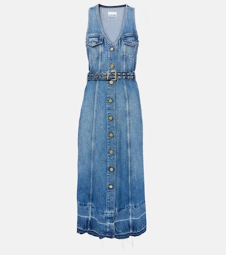 Ganni Denim midi dress - Ganni - Modalova