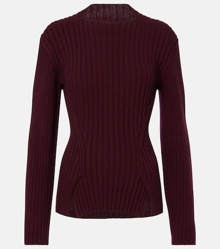 Pullover in lana e cashmere a coste - Victoria Beckham - Modalova