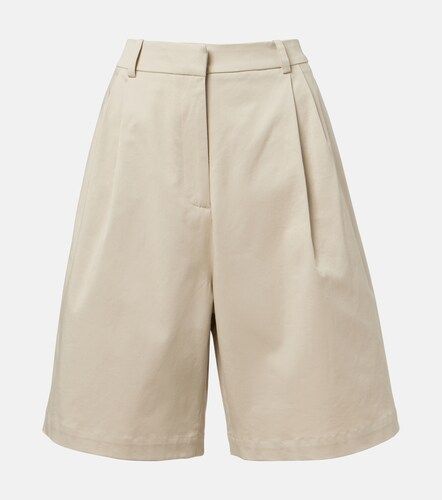 Bermudas Marfa de algodón plisadas - The Frankie Shop - Modalova