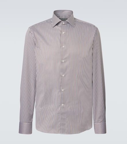 Canali Camisa de algodón a rayas - Canali - Modalova