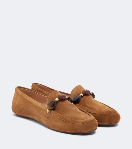 Embellished suede loafers - Gianvito Rossi - Modalova