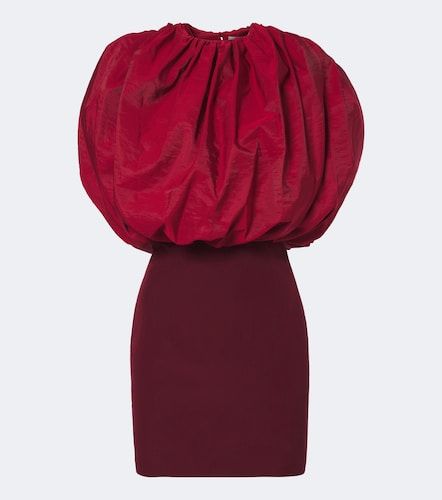 Draped silk-blend minidress - Magda Butrym - Modalova