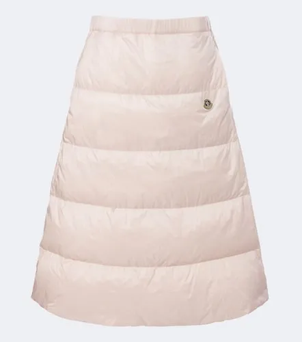 Falda midi con paneles de plumas - Moncler - Modalova