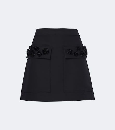Minifalda de gabardina en mezcla de lana - Plan C - Modalova