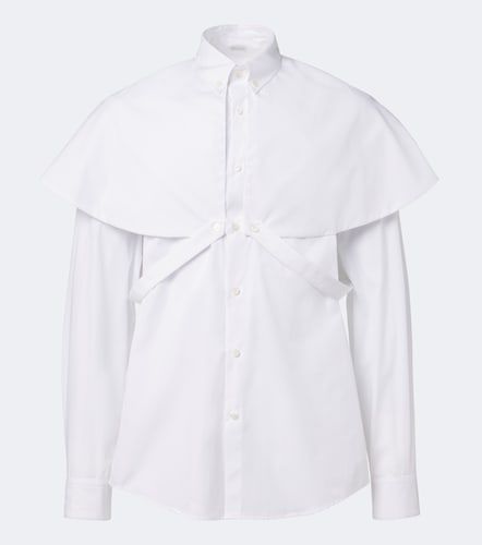 Camisa de popelín de algodón con capa - Dries Van Noten - Modalova