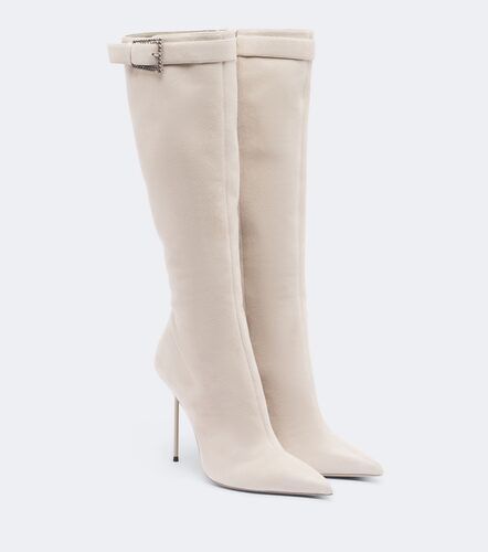 Lidia Buckle suede knee-high boots - Paris Texas - Modalova