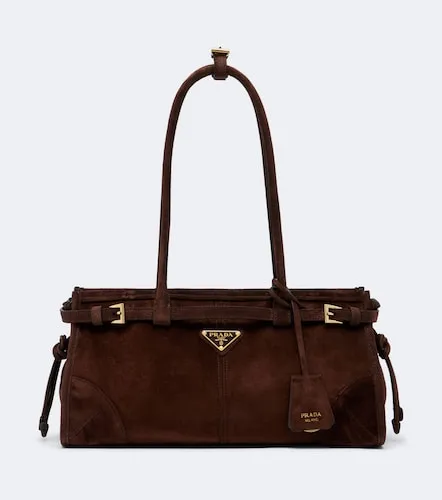 Bonnie Medium suede shoulder bag - Prada - Modalova