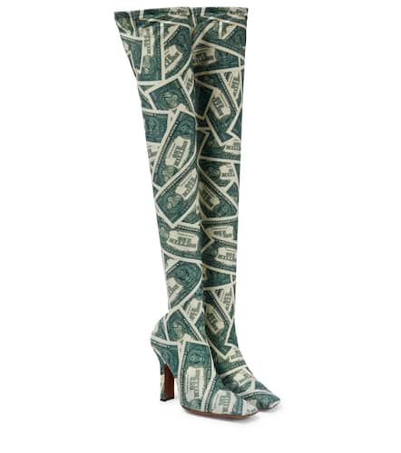 Printed over-the-knee boots - Vetements - Modalova