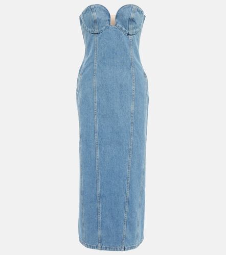 Abito midi bustier di jeans - Magda Butrym - Modalova