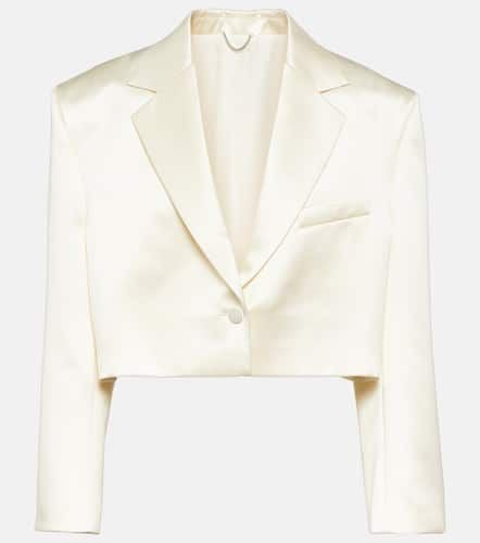 Cropped silk and wool blazer - Magda Butrym - Modalova