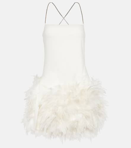 Fujiko feather-trimmed minidress - The Attico - Modalova