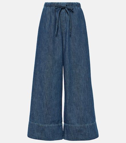 High-rise chambray wide-leg jeans - Valentino - Modalova