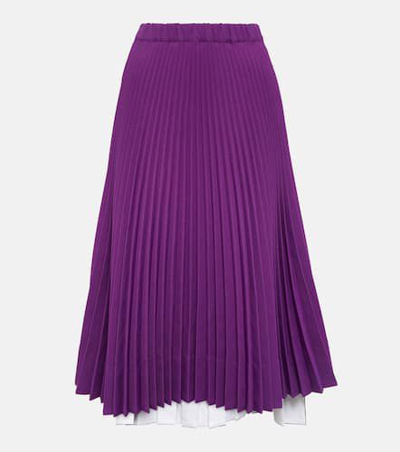 Plan C Pleated jersey midi skirt - Plan C - Modalova