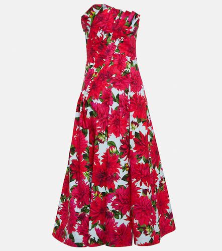 Dahlia cotton-blend poplin midi dress - Oscar de la Renta - Modalova