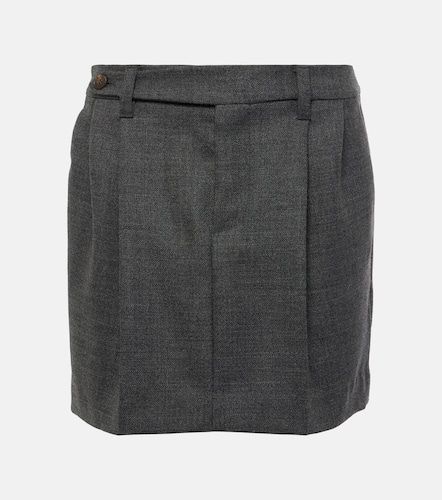Minifalda plisada de lana virgen - Brunello Cucinelli - Modalova