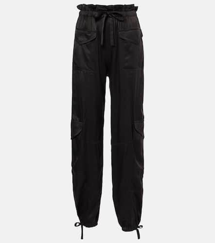 Ganni High-rise satin cargo pants - Ganni - Modalova