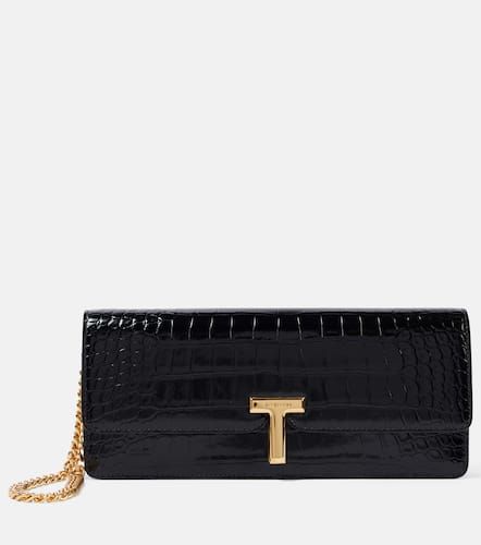 Wallis croc-effect patent leather clutch - Tom Ford - Modalova