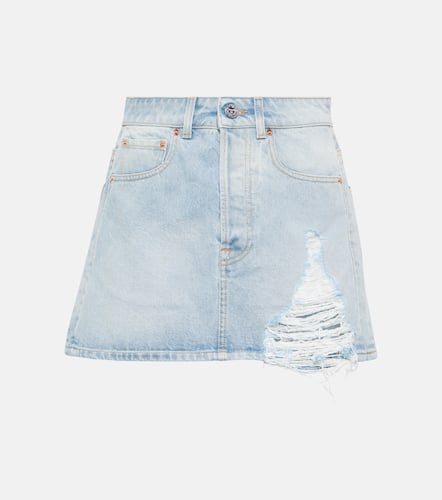 Distressed denim miniskirt - Vetements - Modalova