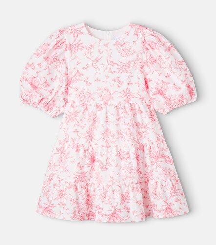 Vestido de algodón estampado con mangas abullonadas - Tartine et Chocolat - Modalova