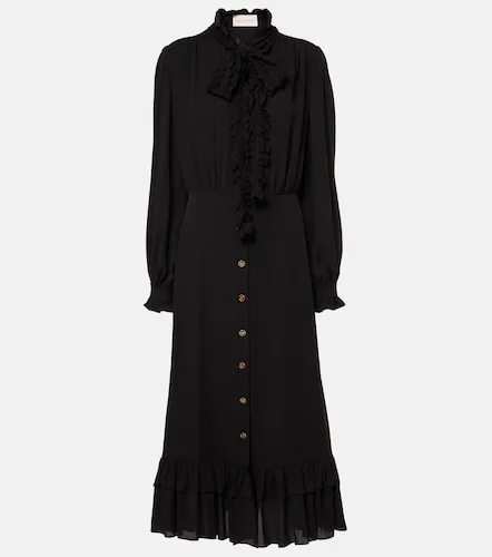 Vestido midi de georgette de seda - Valentino Garavani - Modalova