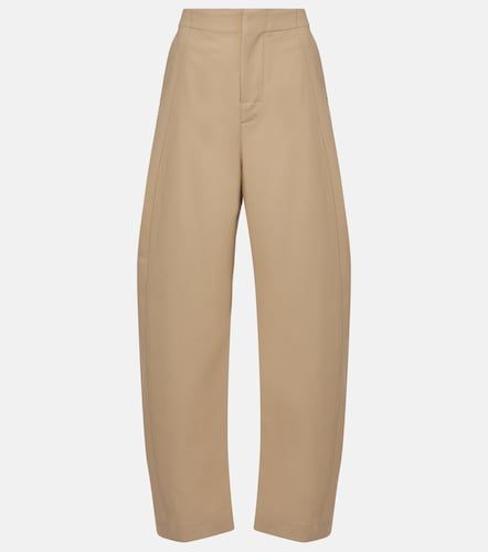 Pantalones anchos en sarga de algodón - Bottega Veneta - Modalova