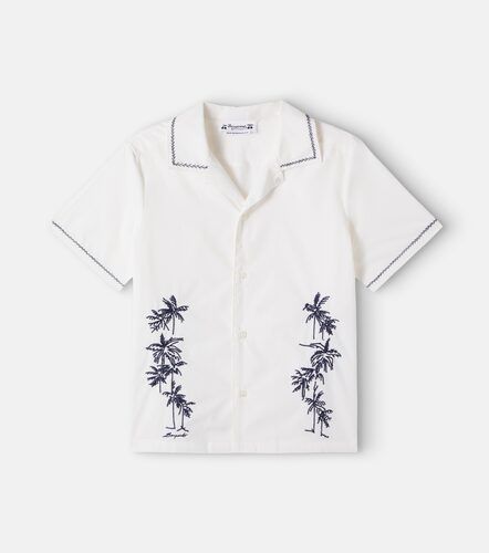 Camisa Steve de popelín de algodón bordada - Bonpoint - Modalova