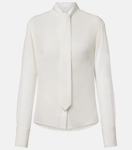 Camisa de crepé de china con lazada - McQueen - Modalova
