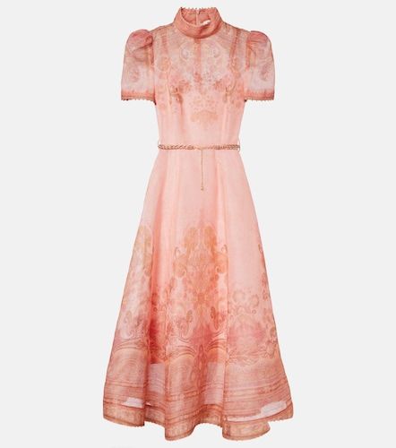 Midikleid aus Leinen und Seide - Zimmermann - Modalova