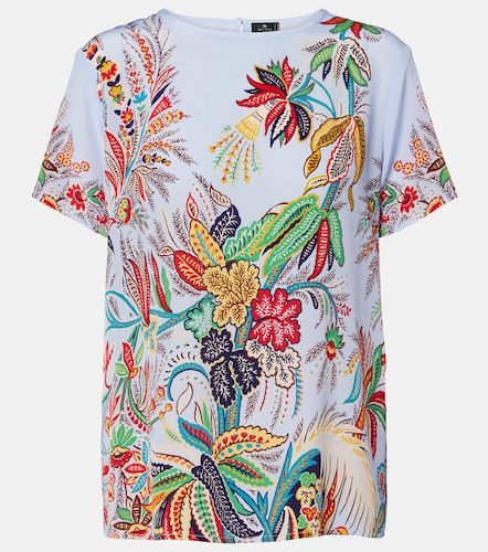 Top de crepé de China de seda con paisley - Etro - Modalova