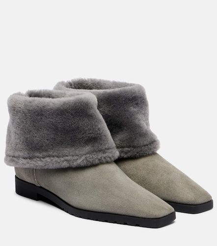 Suede and shearling ankle boots - Toteme - Modalova