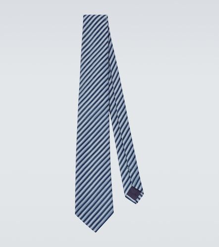 Corbata de jacquard de seda a rayas - Charvet - Modalova