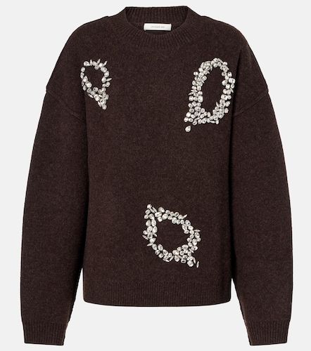 Pullover aus Wolle mit Kristallen - Jacques Wei - Modalova