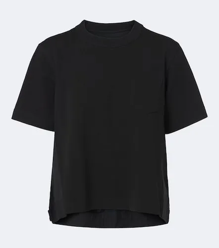 Camiseta de jersey de algodón con denim - Sacai - Modalova