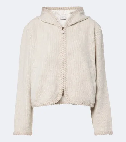 Cardigan in maglia con cappuccio - Moncler - Modalova
