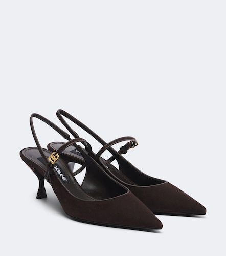 DG suede slingback pumps - Dolce&Gabbana - Modalova